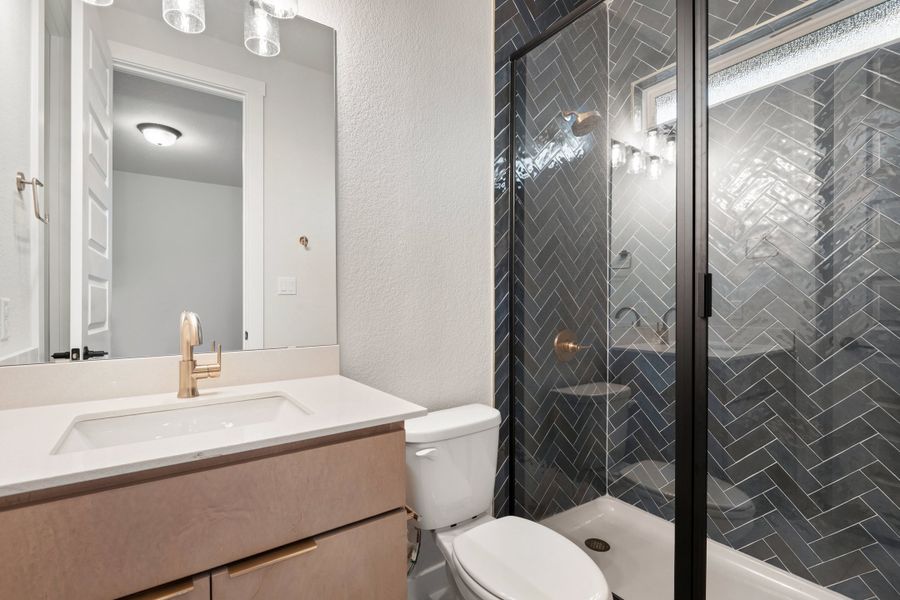 Furnished interior view inside a new home in Lariat, Liberty Hill (Image 38).