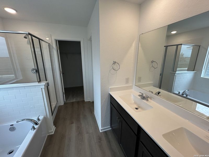 Furnished interior view inside a new home in Meadows at Hennersby Hollow 40's, San Antonio (Image 9). Furnished interior view inside a new home in Meadows at Hennersby Hollow 40's, San Antonio (Image 9).