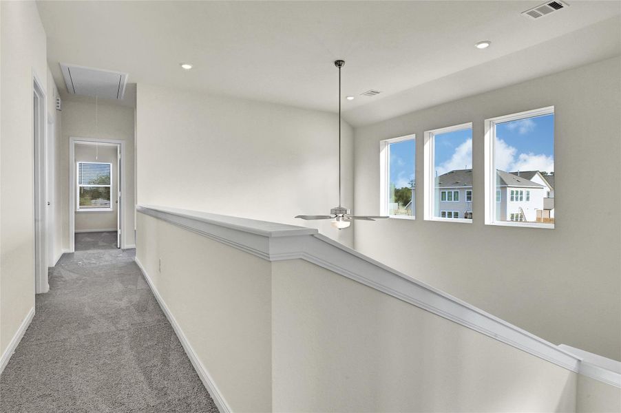 Furnished interior view inside a new home in Aldine Pines, Houston (Image 9).
