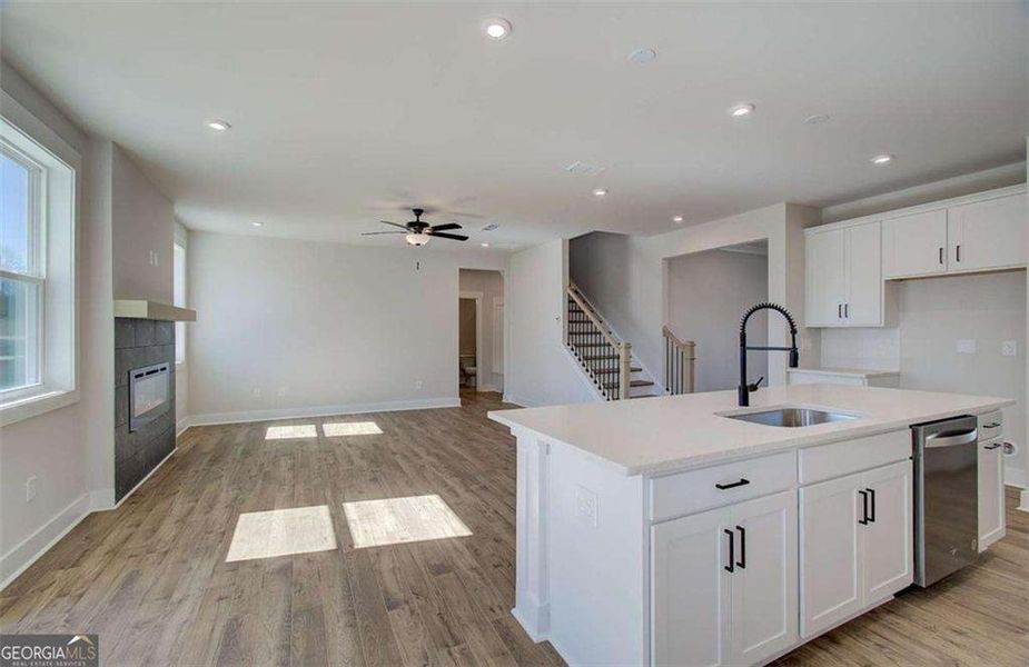 Furnished interior view inside a new home in The Paddocks at Doc Hughes, Buford (Image 7).