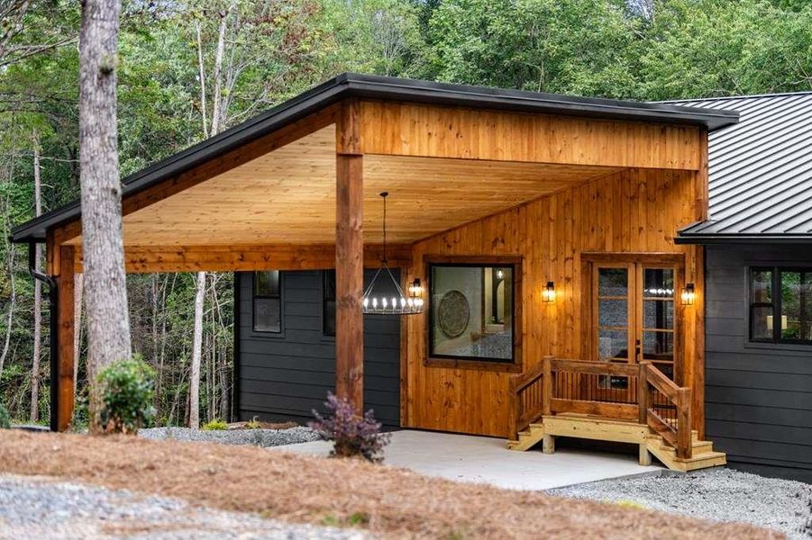 Front exterior of a new home in , McCaysville, GA, highlighting curb appeal (Image 23).