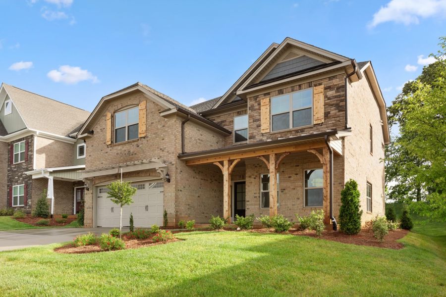 Representative exterior photo of a completed home built from the Fairfield Lux by Keystone Homes NC in Weybridge, Burlington, NC (Image 28).