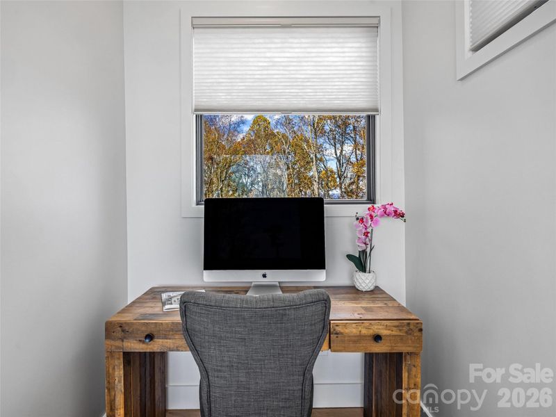 Get creative at the desk nook. Get creative at the desk nook.