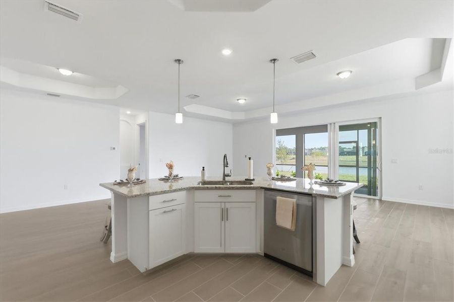 Furnished interior view inside a new home in Heritage Landing, Punta Gorda (Image 12).