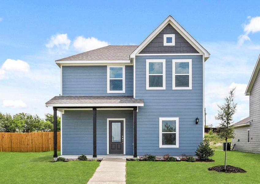 The Dogwood is a beautiful two-story siding home.