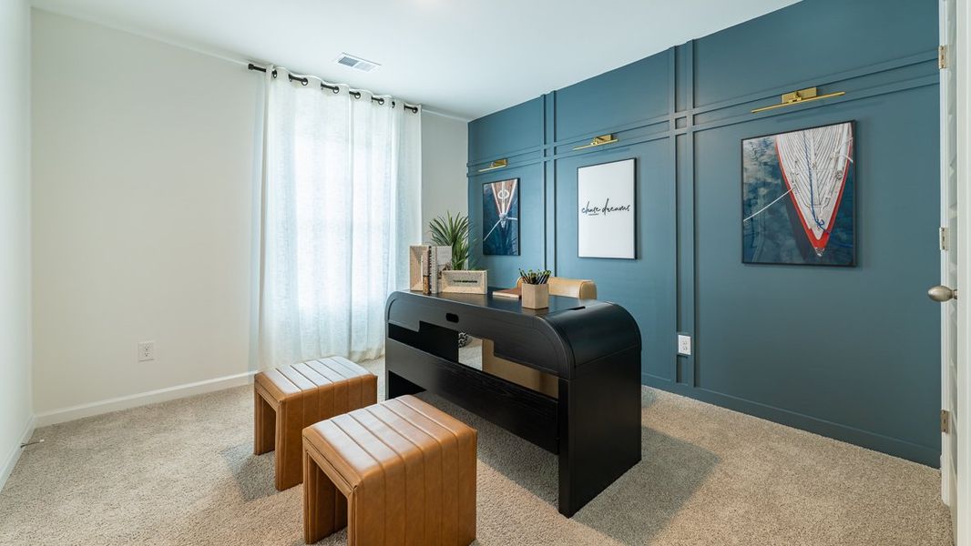 Furnished interior view inside a new home in Barrett Cove, Marietta (Image 24).