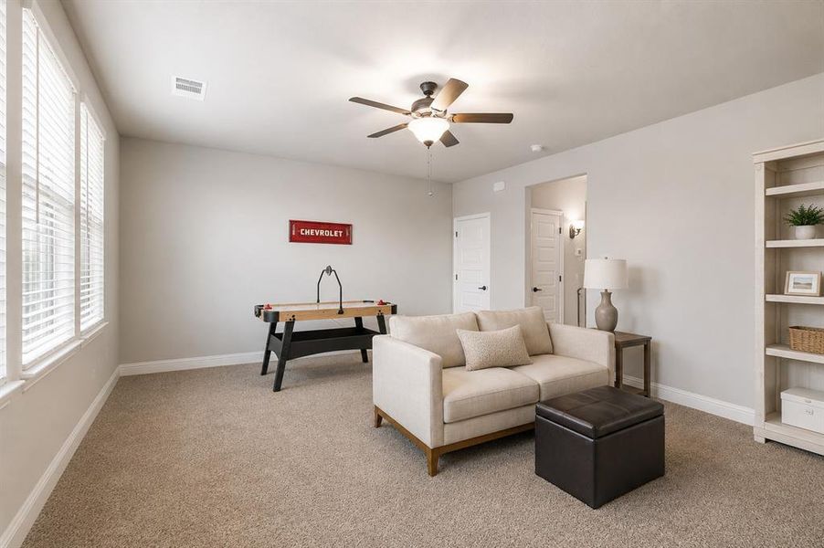 Furnished interior view inside a new home in Las Lomas 50s, Forney (Image 32). Furnished interior view inside a new home in Las Lomas 50s, Forney (Image 32).