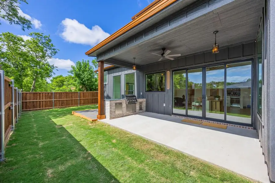 Exterior details and patio area of a home in , Rockwall (Image 3). Exterior details and patio area of a home in , Rockwall (Image 3).