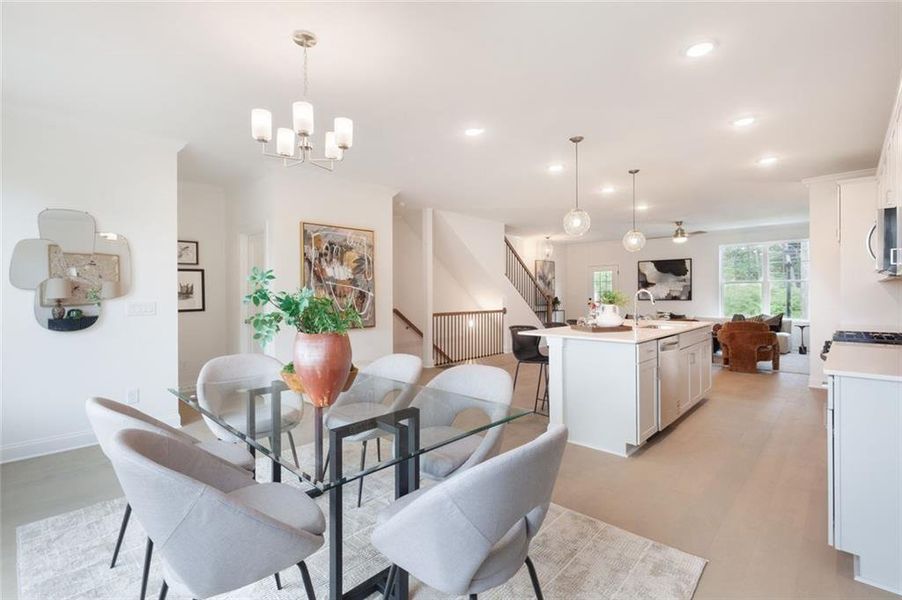 Furnished interior view inside a new home in , Sugar Hill (Image 13).