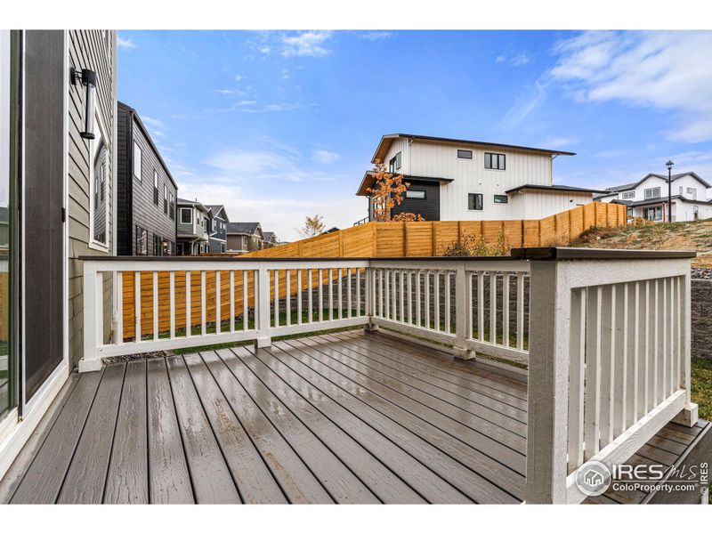 Deck with Flagstone Patio