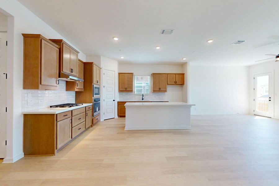 Furnished interior view inside a new home in Heritage, Dripping Springs (Image 11). Furnished interior view inside a new home in Heritage, Dripping Springs (Image 11).
