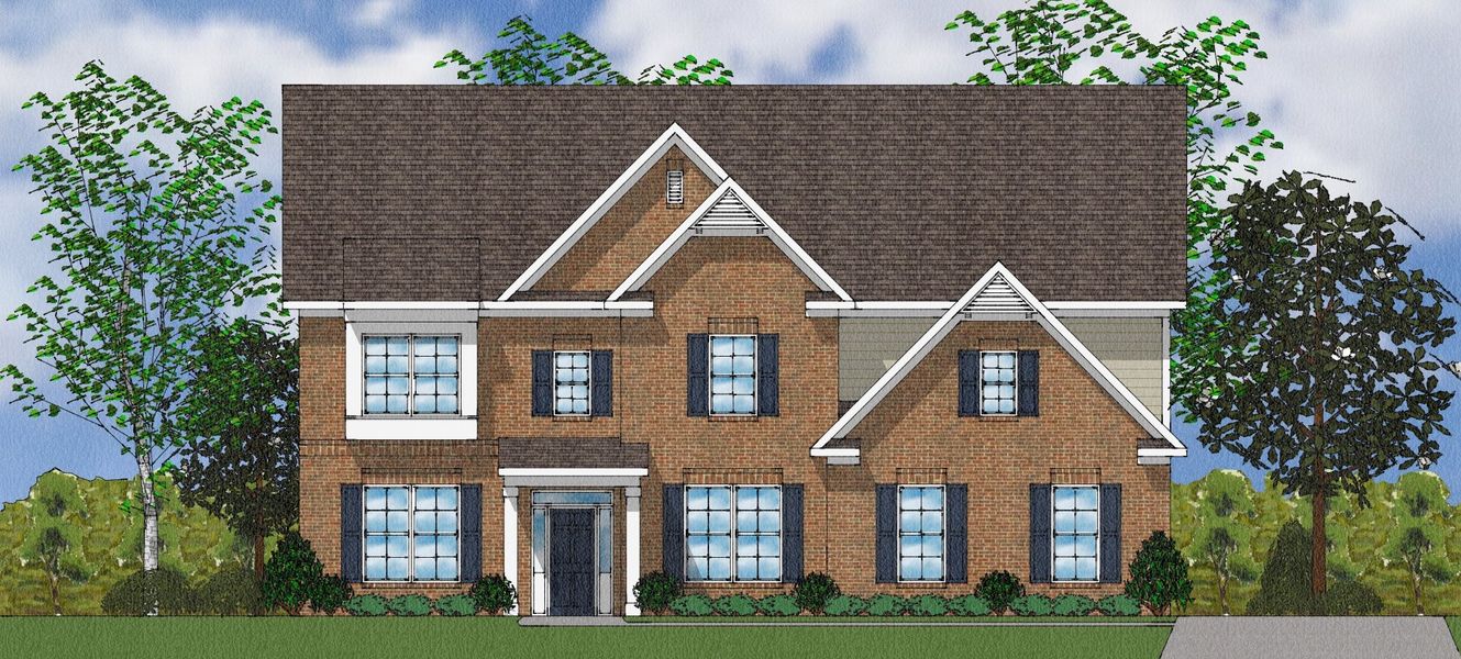 Representative exterior photo of a completed home built from the McKenna II - Elite Collection by Mungo Homes in Suter Estates, Easley, SC (Image 27).