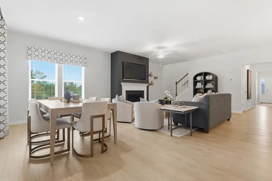 Representative furnished interior of a home built from the Gwinnett II - Genesis Value Collection by Mungo Homes in Fairfield Place East and West, Chesnee (Image 6).