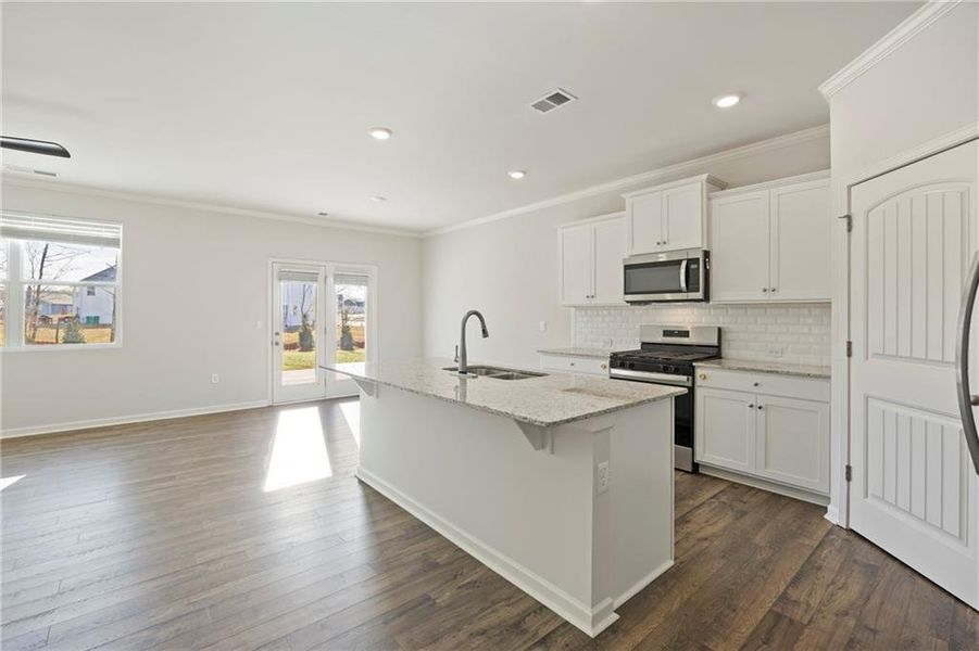 Furnished interior view inside a new home in , Braselton (Image 10). Furnished interior view inside a new home in , Braselton (Image 10).