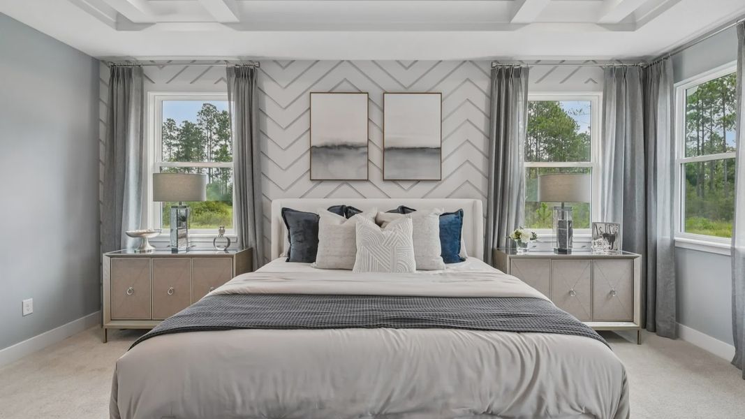 Furnished interior view inside a new home in Ardisia Park, New Smyrna Beach (Image 47).