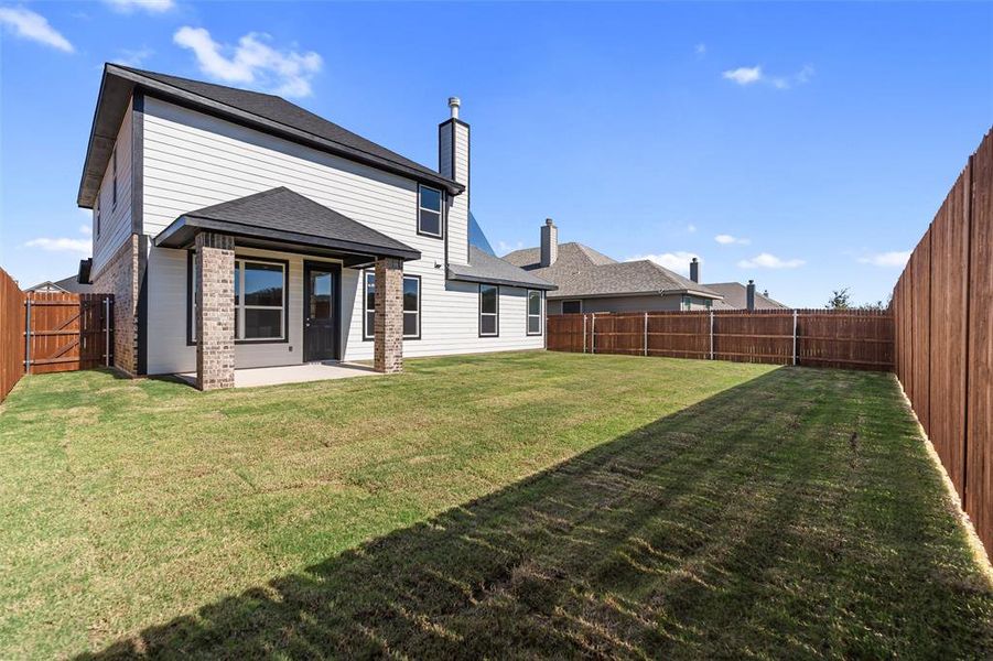 Exterior details and patio area of a home in Covenant Park, Springtown (Image 2). Exterior details and patio area of a home in Covenant Park, Springtown (Image 2).