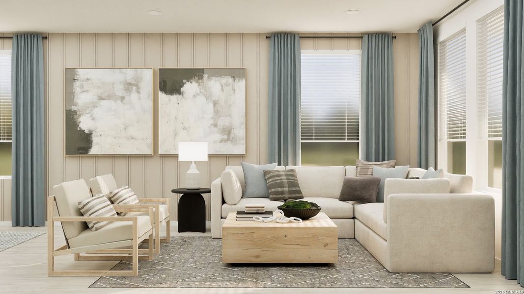 Furnished interior view inside a new home in Blossom Ranch, San Antonio (Image 4).