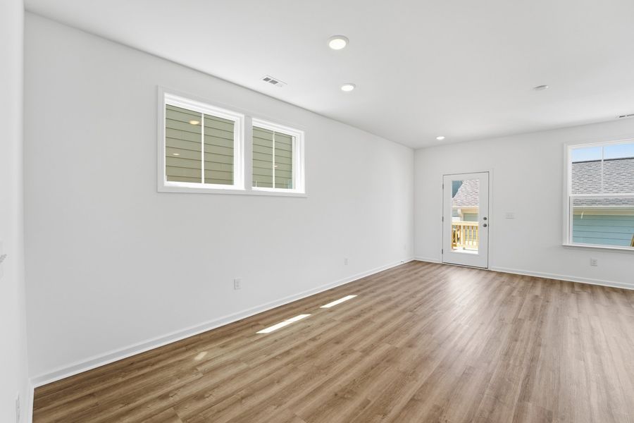 Representative unfurnished interior of a home built from the Blair by Brookfield Residential in Wendell Falls, Wendell (Image 17).