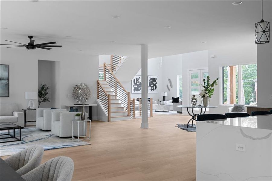 Furnished interior view inside a new home in , Atlanta (Image 5).