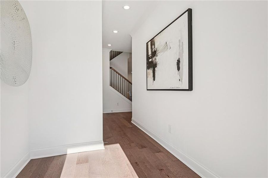 Spacious, unfurnished interior of a new home in Millcroft Townhomes, Buford (Image 21). Spacious, unfurnished interior of a new home in Millcroft Townhomes, Buford (Image 21).