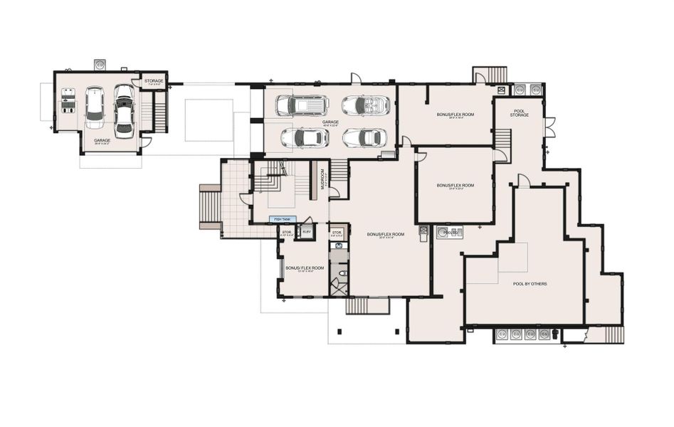 2D floor plan layout of this home in , Fort Pierce, FL (Image 15).