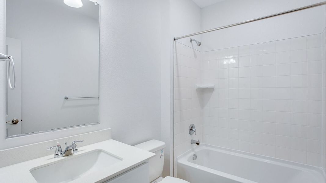 Representative furnished interior of a home built from the Newcastle by D.R. Horton in Tailholt, Severance (Image 7).