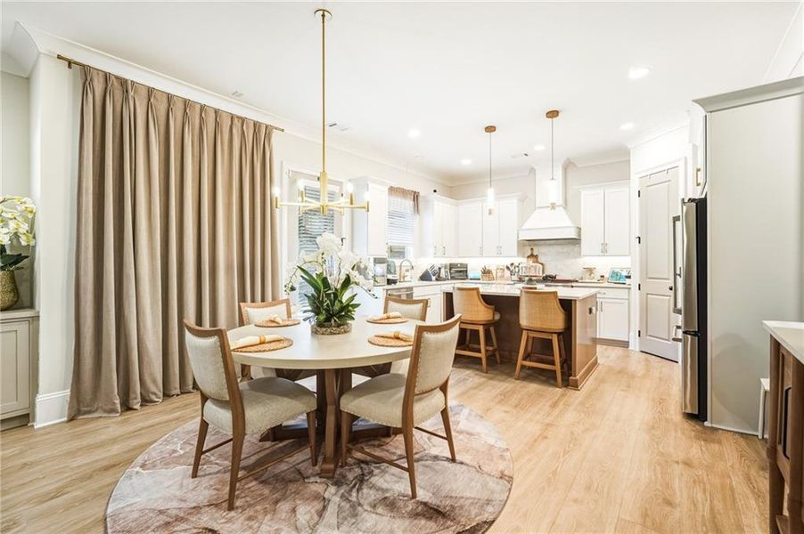 Furnished interior view inside a new home in , Marietta (Image 7).