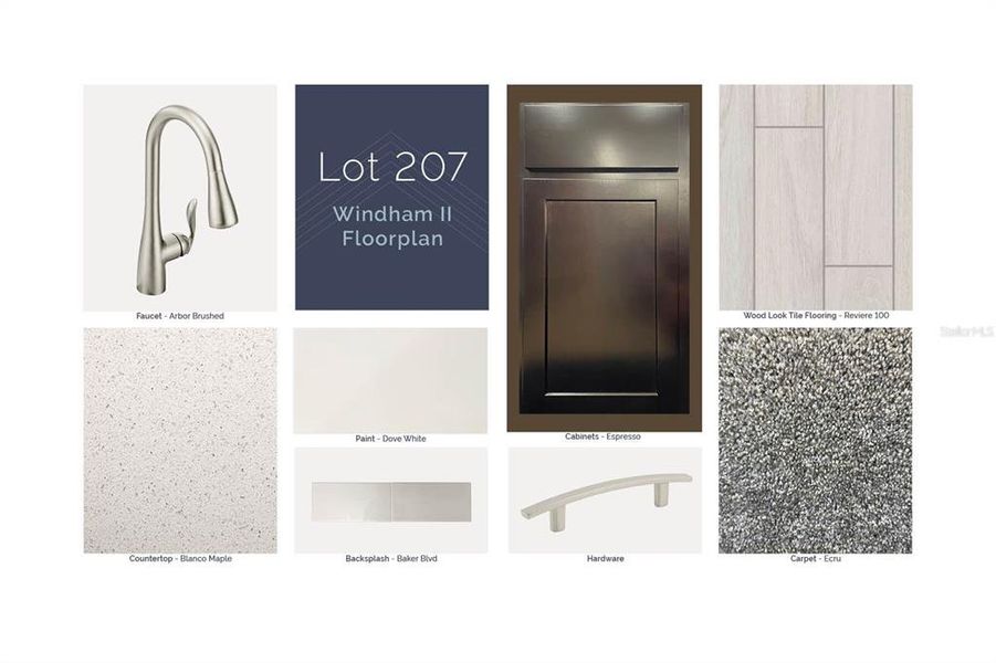 Sample of building materials used in homes in Emerson Pointe, Apopka (Image 7).