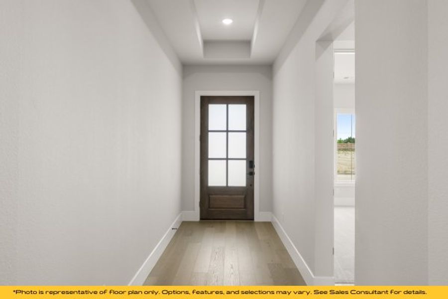 Representative unfurnished interior of a home built from the Taos by Stonefield Homes in Heath Golf and Yacht Club, Rockwall (Image 23).