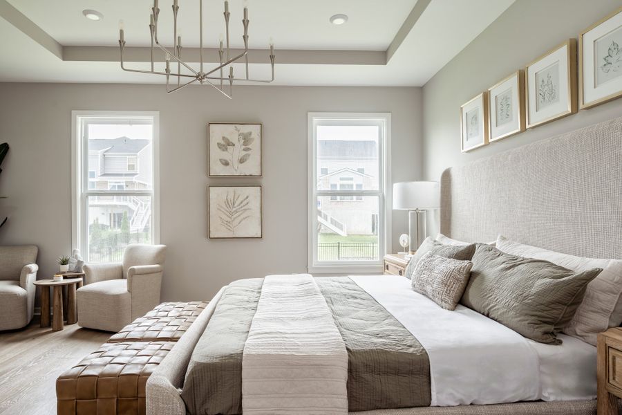 Representative furnished interior of a home built from the Linden by Fischer Homes in Twin Lakes, Hoschton (Image 16).