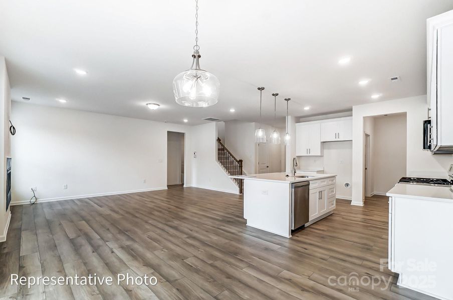 Furnished interior view inside a new home in Grier Meadows, Charlotte (Image 3). Furnished interior view inside a new home in Grier Meadows, Charlotte (Image 3).