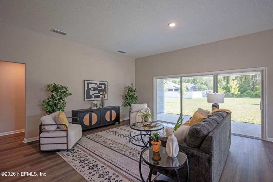 Furnished interior view inside a new home in Edinburgh Village, Jacksonville (Image 41).