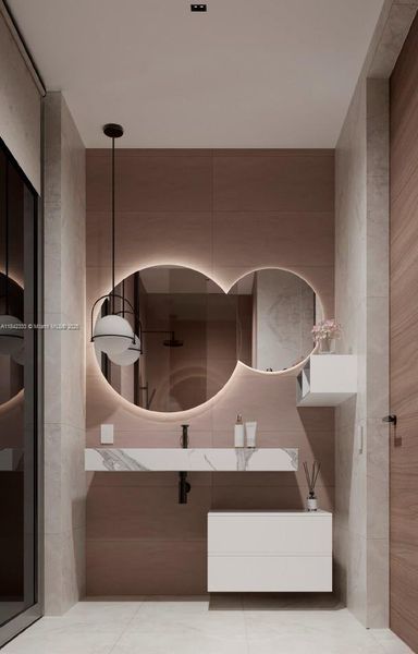 Furnished interior view inside a new home in , Fort Lauderdale (Image 13).