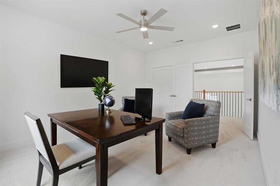 Furnished interior view inside a new home in , Dallas (Image 11). Furnished interior view inside a new home in , Dallas (Image 11).