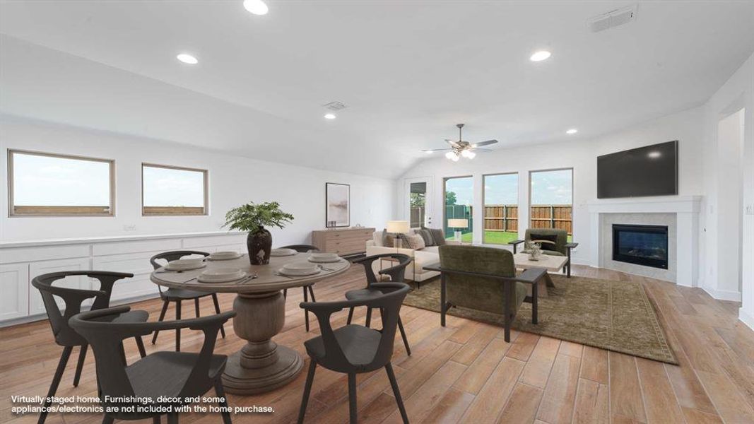 Furnished interior view inside a new home in Trinity Falls 50', McKinney (Image 21).