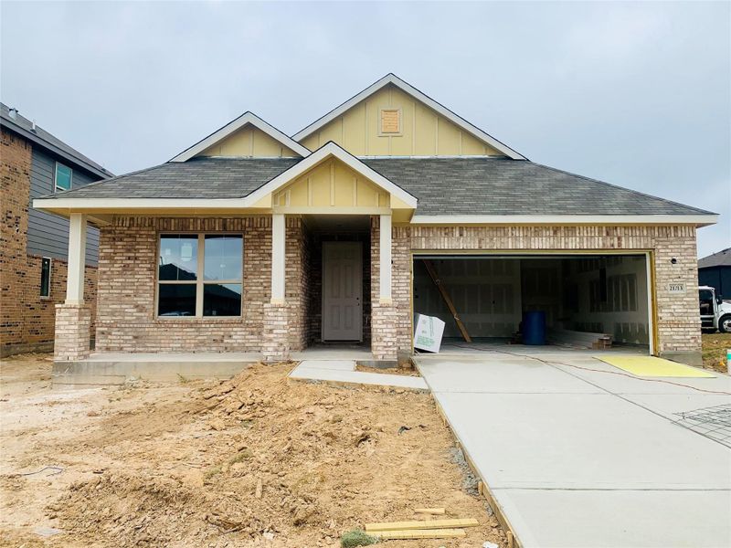 In-progress construction of a new home in Harrington Trails, New Caney, TX (Image 19).