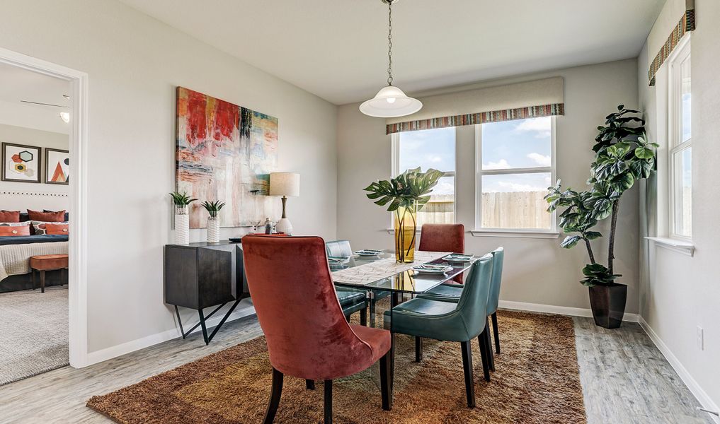 Sun-lit dining area