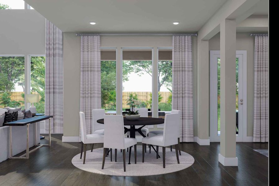 Representative furnished interior of a home built from the Marsala by Tri Pointe Homes in Legacy Grove, Montgomery (Image 7).