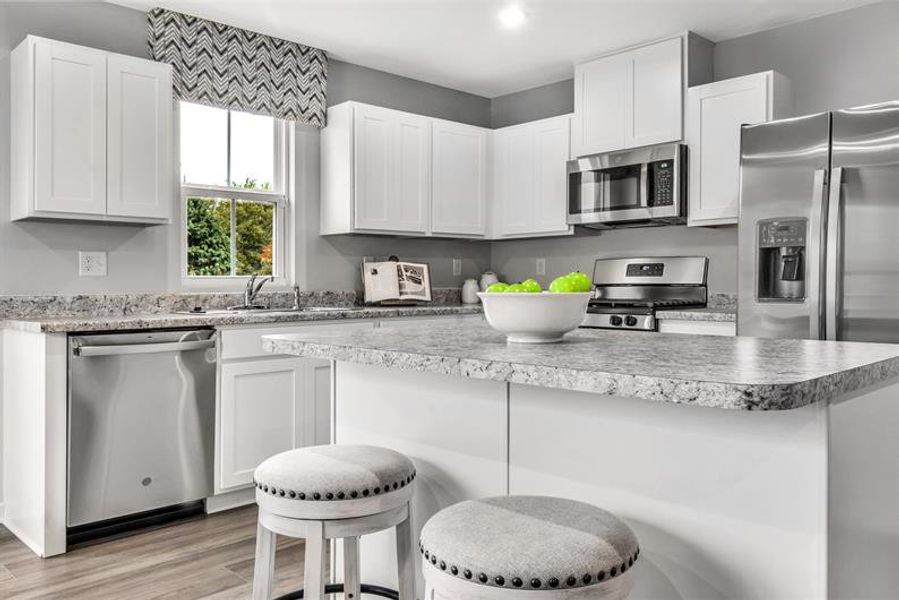Representative furnished interior of a home built from the Pine by Ryan Homes in Cherry Grove Townhomes, Kannapolis (Image 4).