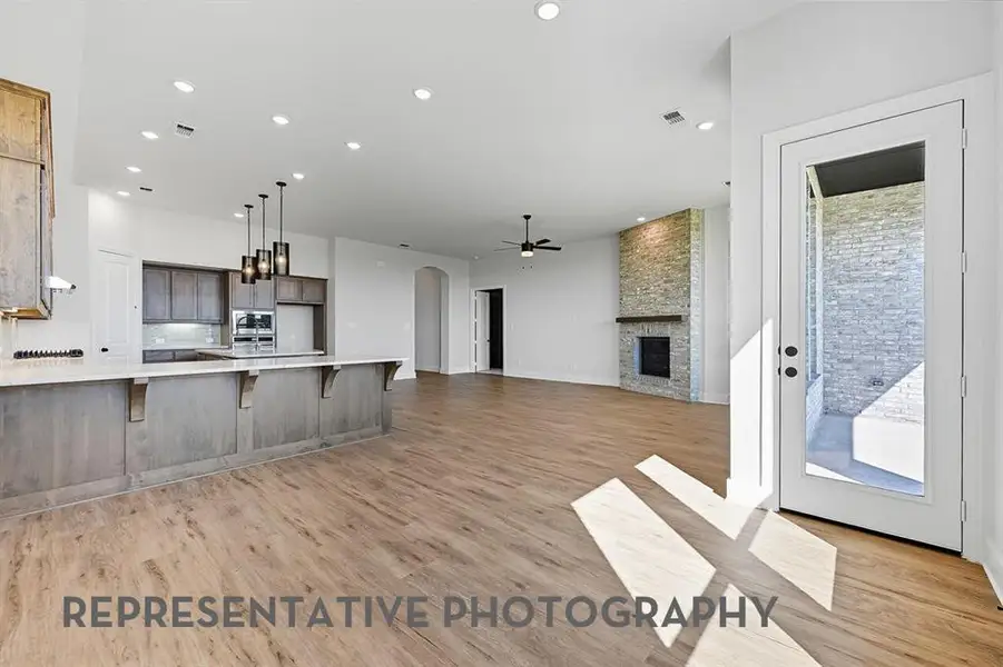 Furnished interior view inside a new home in Canyon Creek Estates, Sherman (Image 9).