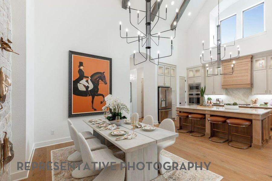 Furnished interior view inside a new home in The Woodlands Hills, Willis (Image 13).