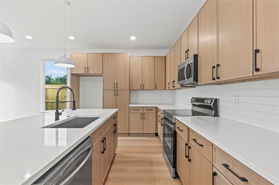 Furnished interior view inside a new home in , Dallas (Image 8).