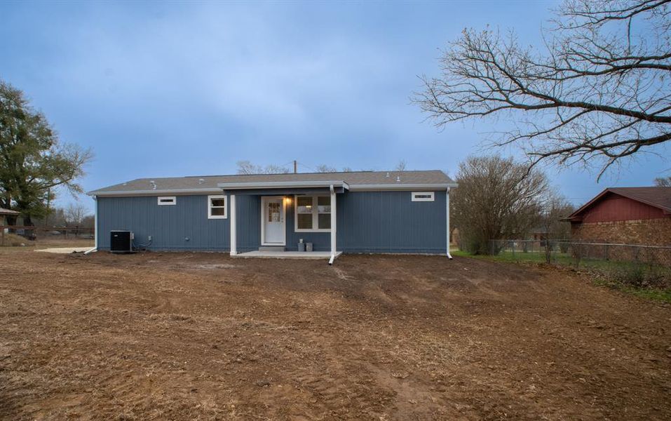 Exterior details and patio area of a home in , Groesbeck (Image 18). Exterior details and patio area of a home in , Groesbeck (Image 18).