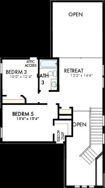 2D floor plan layout of this home in Sienna - Grove Collection, Missouri City, TX (Image 3). 2D floor plan layout of this home in Sienna - Grove Collection, Missouri City, TX (Image 3).