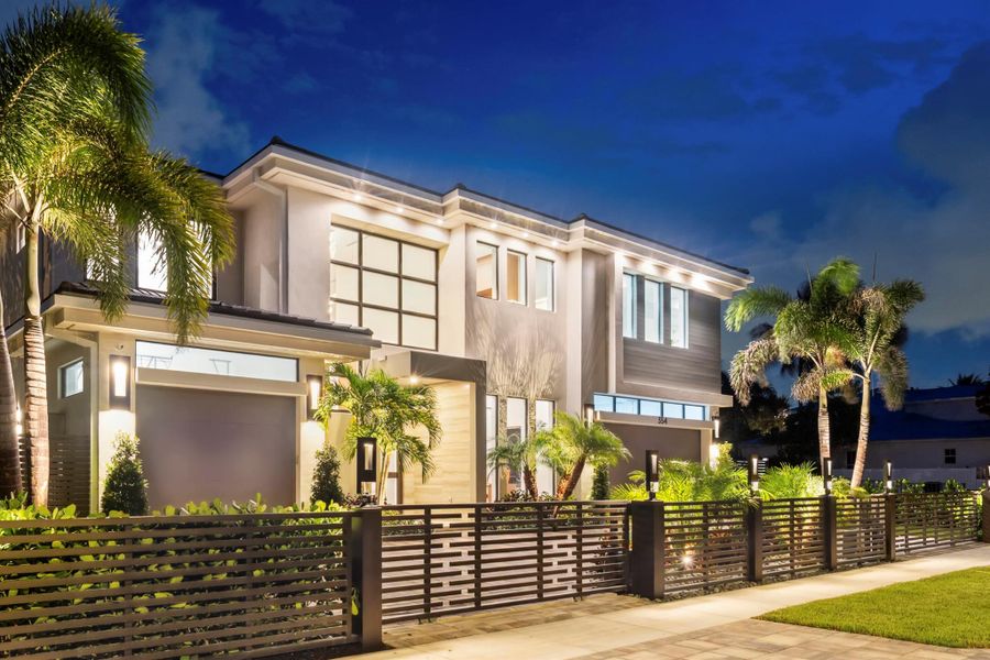 Front exterior of a new home in , Boca Raton, FL, highlighting curb appeal (Image 26). Front exterior of a new home in , Boca Raton, FL, highlighting curb appeal (Image 26).