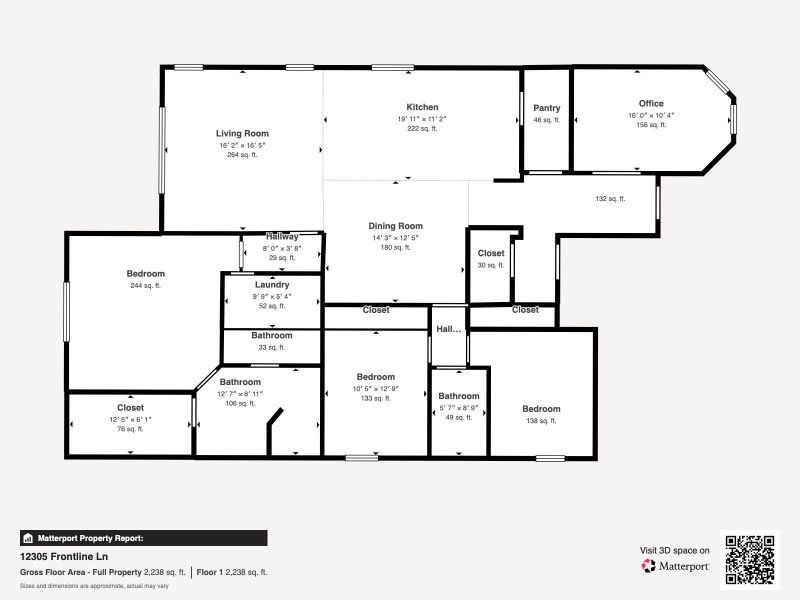 Floorplan 12305 Frontline Ln - Floor 1