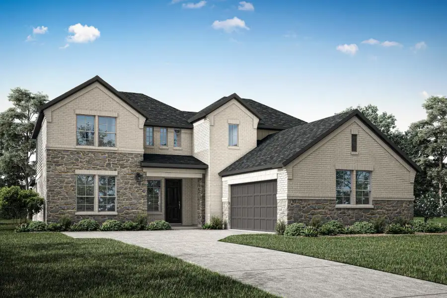 Representative exterior photo of a completed home built from the Davis by Tri Pointe Homes in LaPrelle, Haslet, TX (Image 18). Representative exterior photo of a completed home built from the Davis by Tri Pointe Homes in LaPrelle, Haslet, TX (Image 18).