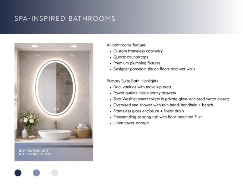 Spa-inspired Bathrooms Spa-inspired Bathrooms