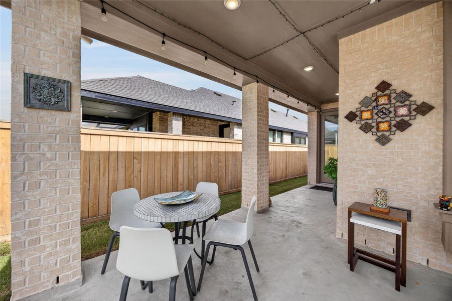 Exterior details and patio area of a home in , Cypress (Image 3). Exterior details and patio area of a home in , Cypress (Image 3).