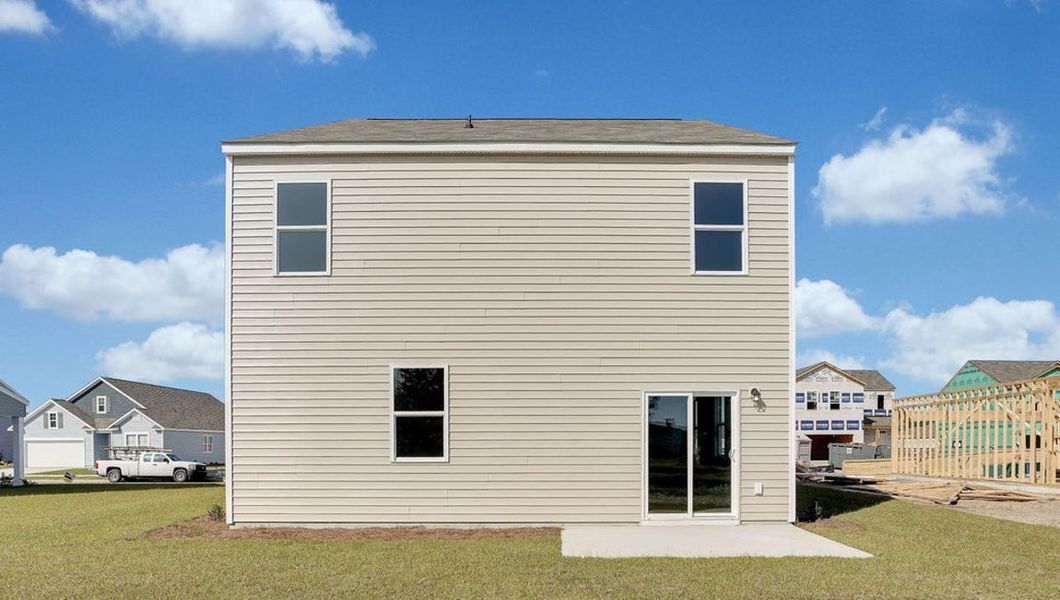 Representative exterior photo of a completed home built from the ROBIE by D.R. Horton in The Pines at Blake Farm, Wilmington, NC (Image 17).